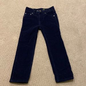 J crew crewcuts navy corduroy jeans.  Size 5.